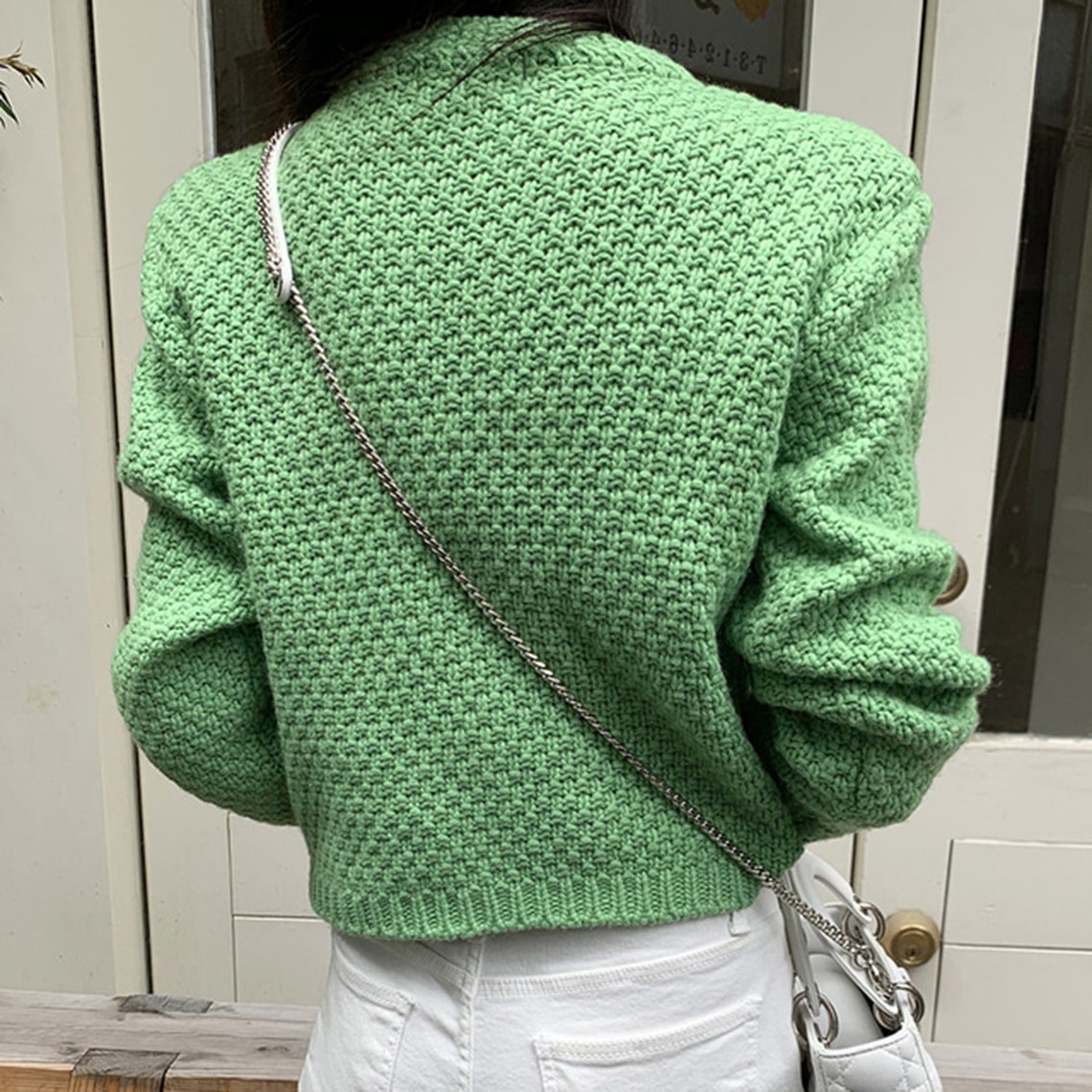 Elegant Button Down Knitted Casual Sweater