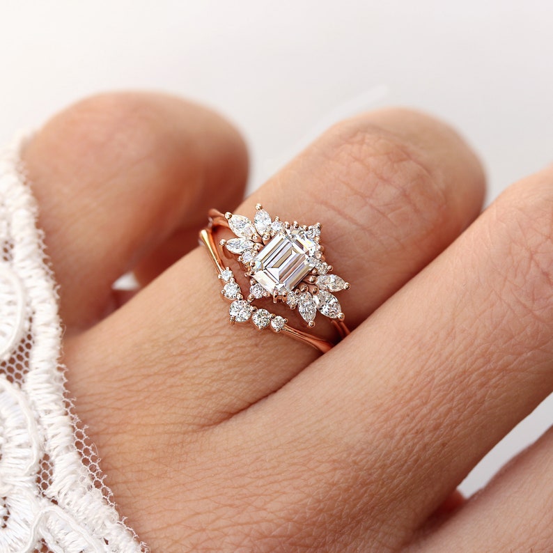 3pcs/set Crystal Rhinestone Rings