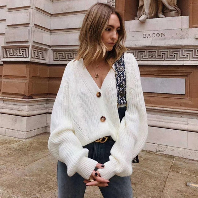 Fashionable Knitted Cardigans Sweater