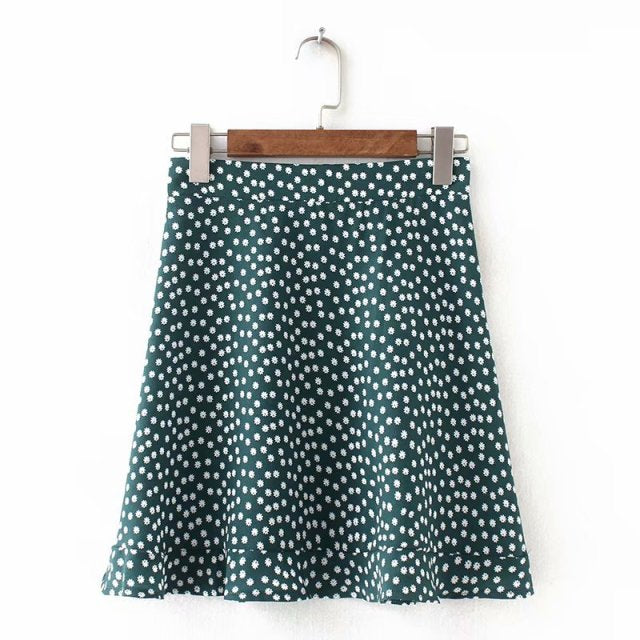 Summer High Waisted Bohemian Printed Short Skirts